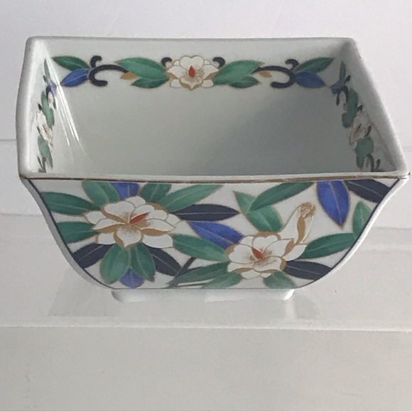 TAKAHASHI San Francisco TROPICALE Square Sauce Rice Bowl Bids and Floral - Picture 1 of 16